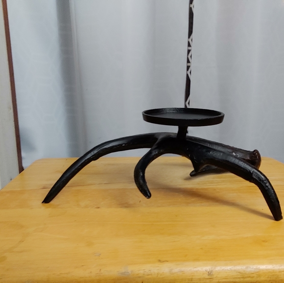 Deer antler candle holders set of 2 - Picture 2 of 6